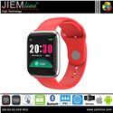 SMART WATCH SILVER RED