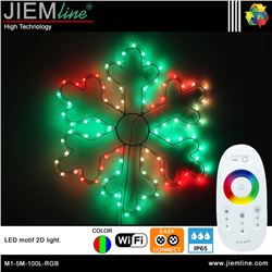 COPO NIEVE 2D LED RGB 60X60 cm WIFI 2,4 Ghz - M1-5M-100L-RGB-1