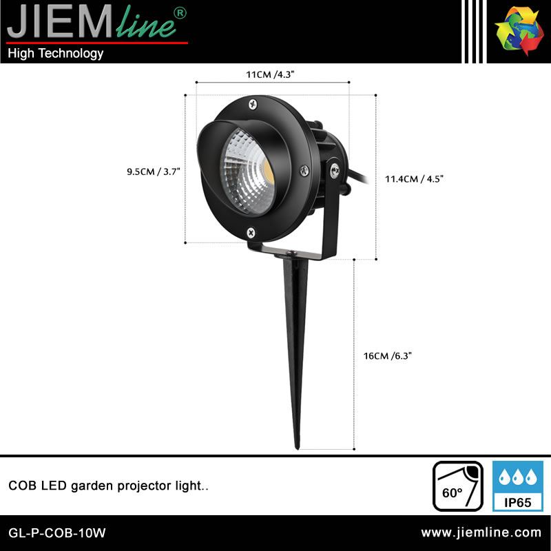 LUMINARIA LED JARDIN VERDE 10W