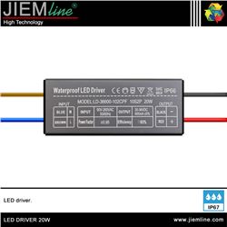 LED DRIVER 20W / 20 ~ 36V DC IP67 - LED DRIVER 20W-2