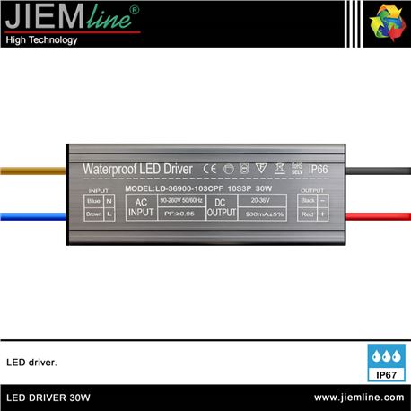 LED DRIVER 30W / 20 ~ 36V DC IP67 - LED DRIVER 30W-2