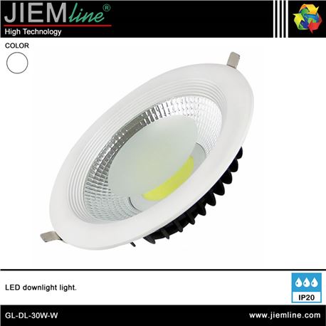 DOWNLIGHT LED BLANCO NEUTRO 30W - GL-DL-30W-W