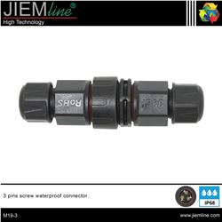 CONECTOR MALE / FEMALE 3 PINS IP68 - M19-3-1