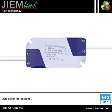 LED DRIVER 6W / 12 ~ 27V DC IP20 - LED DRIVER 6W