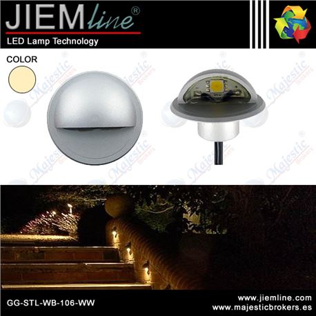 BALIZA LED ESCALERA BLANCO CÁLIDO 1W - GG-STL-WB-106-WW