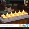 SET 12 VELAS LED RECARGABLES
