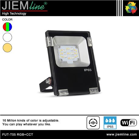 PROYECTOR SLIM LED RGB+CCT 10W WIFI 2,4 Ghz - FUT-T05 RGB+CCT-1