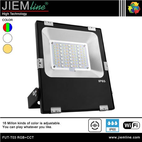 PROYECTOR SLIM LED RGB+CCT 30W WIFI 2,4 Ghz - FUT-T03 RGB+CCT-1