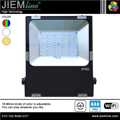 PROYECTOR SLIM LED RGB+CCT 50W WIFI 2,4 Ghz - FUT-T02 RGB+CCT-1