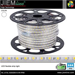 TIRA LED BLANCO NEUTRO 220V AC IP68 100m - HL-LFSL-5050D610-W-IP68