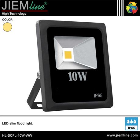 PROYECTOR SLIM LED BLANCO CÁLIDO 10W - HL-SCFL-10W-WW