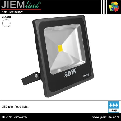 PROYECTOR SLIM LED BLANCO FRÍO 50W - HL-SCFL-50W-CW