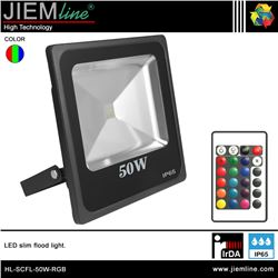PROYECTOR SLIM LED RGB 50W IrDA - HL-SCFL-50W-RGB