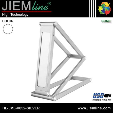 LÁMPARA LED SOBREMESA BLANCO FRIO 3W - HL-LML-V052-SILVER-01