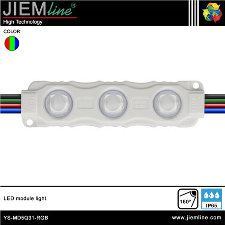 MÓDULO LED RECTANGULAR RGB IP65 - YS-MD5Q31-RGB