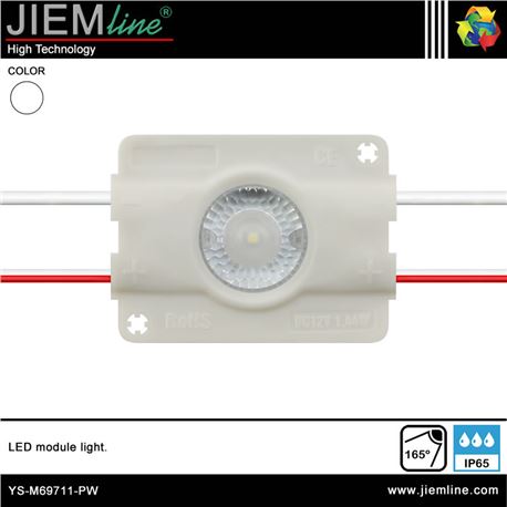 MÓDULO POWER LED CUADRADO BLANCO PURO IP65 - YS-M69711-PW