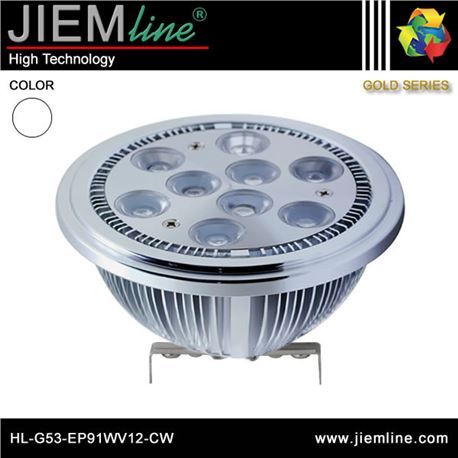LÁMPARA LED AR111 G53 BLANCO FRÍO 9W - HL-G53-EP91WV12-CW