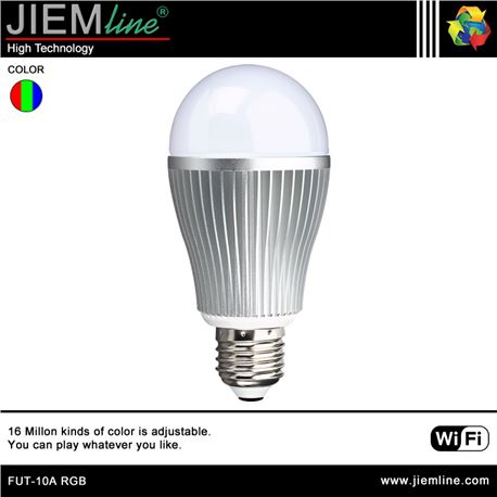 LÁMPARA LED E27 RGB 6W WIFI 2,4 Ghz - FUT-10A RGB