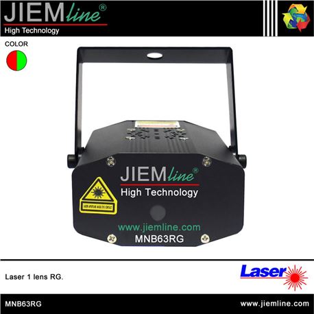 MINI LÁSER 6 GOBOS RG - MNB63RG-1