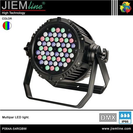MULTIPAR LED RGBW - DMX 162W - P064A-54RGBW-1