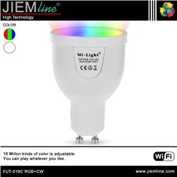 LÁMPARA LED GU10 RGB+CW 5W WIFI 2,4 Ghz - FUT-018C RGB+CW