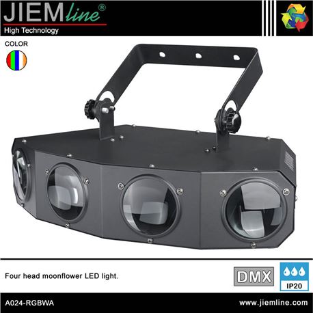 FOUR MOONFLOWER LED RGBWA - DMX 25W - A024-RGBWA-1