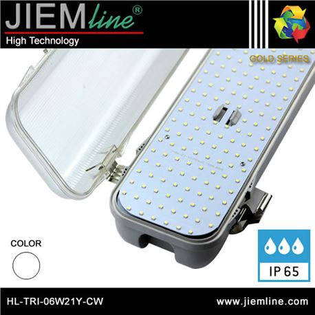 LUMINARIA LED ESTANCA BLANCO FRÍO 21W - HL-TRI-06W21Y-CW