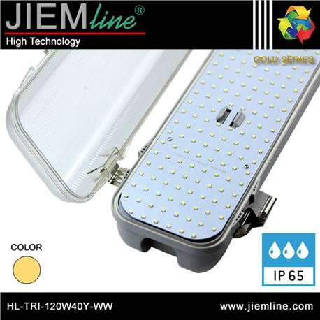 LUMINARIA LED ESTANCA BLANCO CÁLIDO 40W - HL-TRI-120W40Y-WW