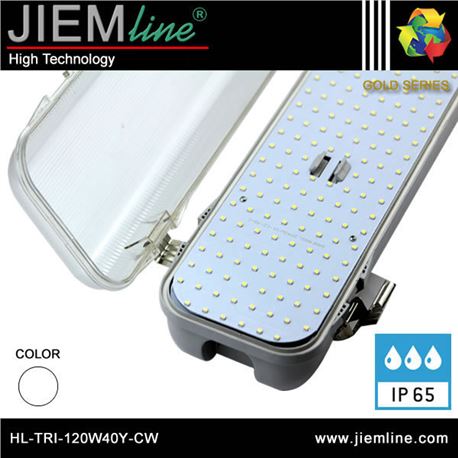 LUMINARIA LED ESTANCA BLANCO FRÍO 40W - HL-TRI-120W40Y-CW