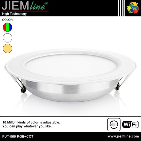 DOWNLIGHT LED RGB+CCT 12W WIFI 2,4 Ghz - FUT-066 RGB+CCT-1