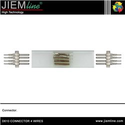 CONECTOR LINEAL TIRA LED (IP68) 4 HILOS - D610 CONNECTOR 4 WIRES