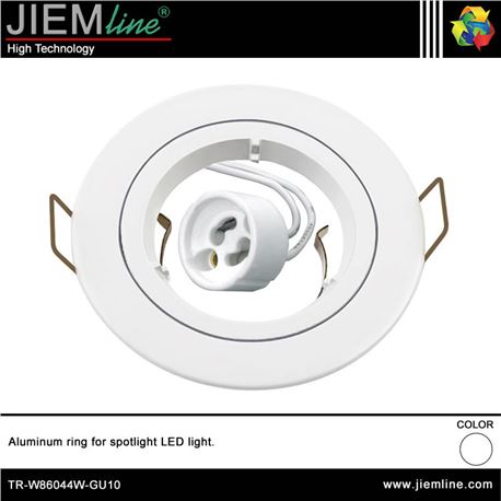 ARO FIJO BLANCO 82 mm GU10 - TR-W86044W-GU10-1