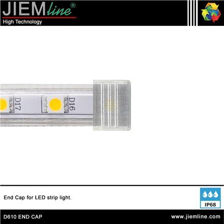 TAPÓN FINAL TIRA LED FLEXIBLE - D610 END CAP