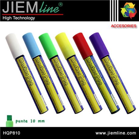 SET 6 ROTULADORES PUNTA 10 mm - HQP810
