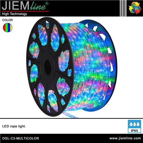 MANGUERA LED MULTICOLOR 3 HILOS 100m - DGL-C3-MULTICOLOR