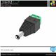 CONECTOR MALE DC 2,1 mm