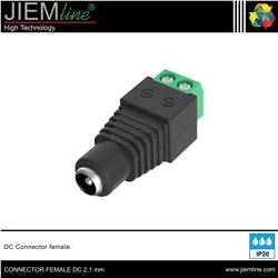 CONECTOR FEMALE DC 2,1 mm - CONNECTOR FEMALE DC