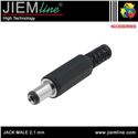 CONECTOR JACK MALE DC 2,1 mm