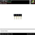 CONECTOR FEMALE 4 PIN TIRA LED FLEXIBLE