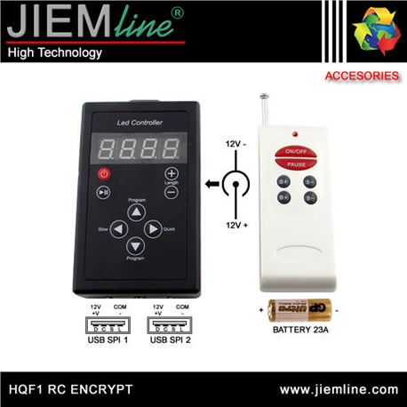 CONTROLADOR RC TIRA LED RGB MAGIC - HQF1-RC