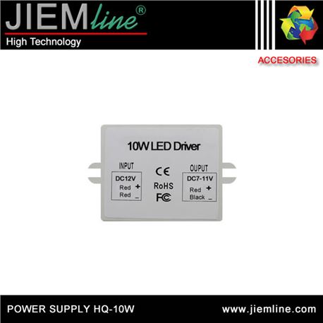 LED DRIVER 10W / 7V ~ 11V DC IP20 - POWER SUPPLY HQ-10W