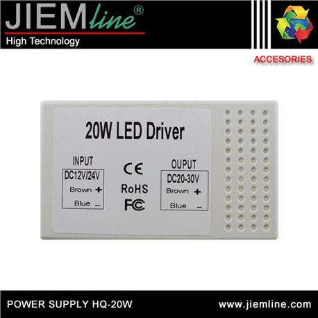 LED DRIVER 20W / 20V ~ 30V DC IP20 - POWER SUPPLY HQ-20W