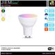 LÁMPARA LED GU10 RGB+CCT 5W WIFI 2,4 Ghz - ZN042-1