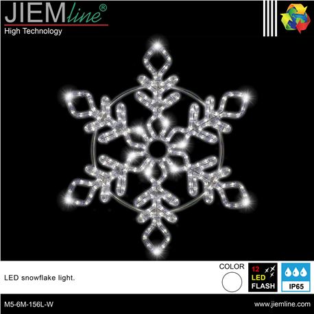 COPO NIEVE 2D LED W 60X60 cm - M5-6M-156L-W