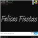 FELICES FIESTAS 2D LED BLANCO FRÍO 400X100 cm - M3-4M-1040L-CW