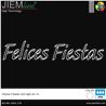 FELICES FIESTAS 2D LED BLANCO FRÍO 400X100 cm