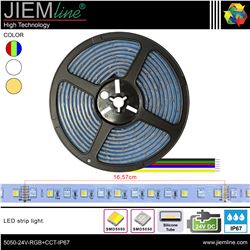 TIRA LED RGB+CCT 24V DC IP67 5m - 5050-24V-RGB+CCT-IP67