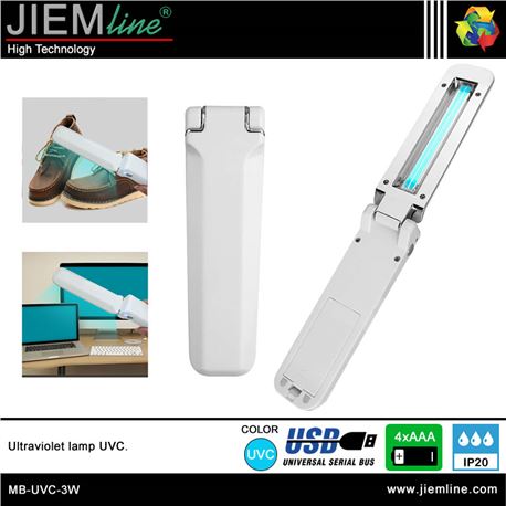 LÁMPARA TUBOS UVC 3W - MB-UVC-3W-1