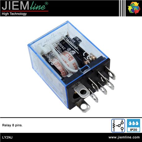 RELÉ 220V AC 8 PIN - LY2NJ-1