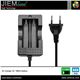 CARGADOR EU PARA 2 BATERIAS 18650 - GEB18650-CHARGER
